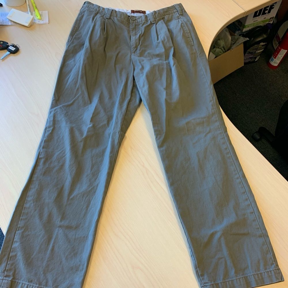 Bob Timberlake Olive Khaki Chino Pants sz 34x32